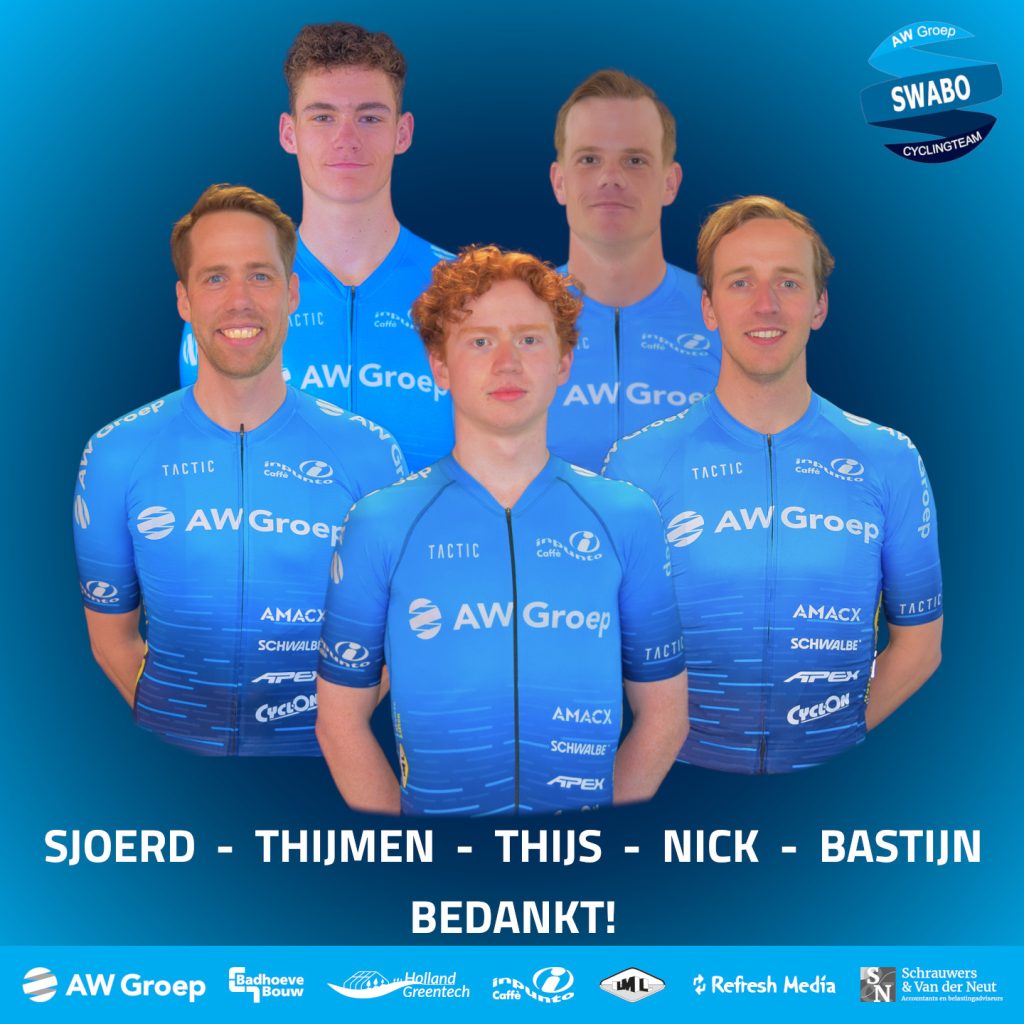 AFSCHEID BASTIJN, NICK, SJOERD, THIJMEN EN THIJS